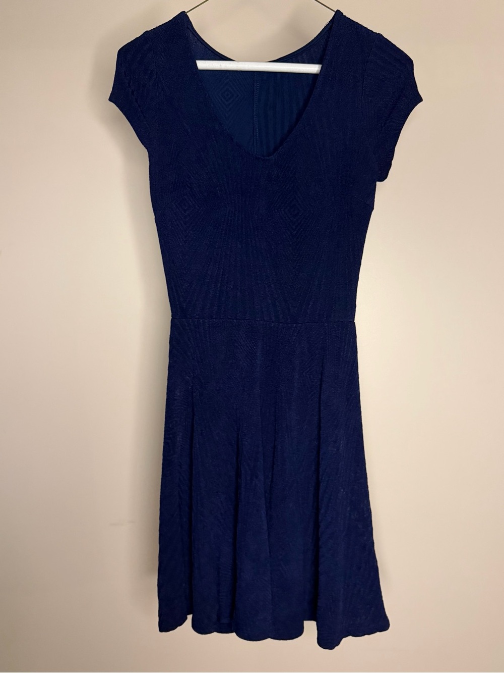 Women’s Navy Blue Short Sleeve Knit Dress